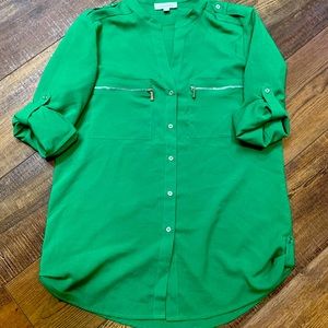 Emerald Green Calvin Klein Blouse